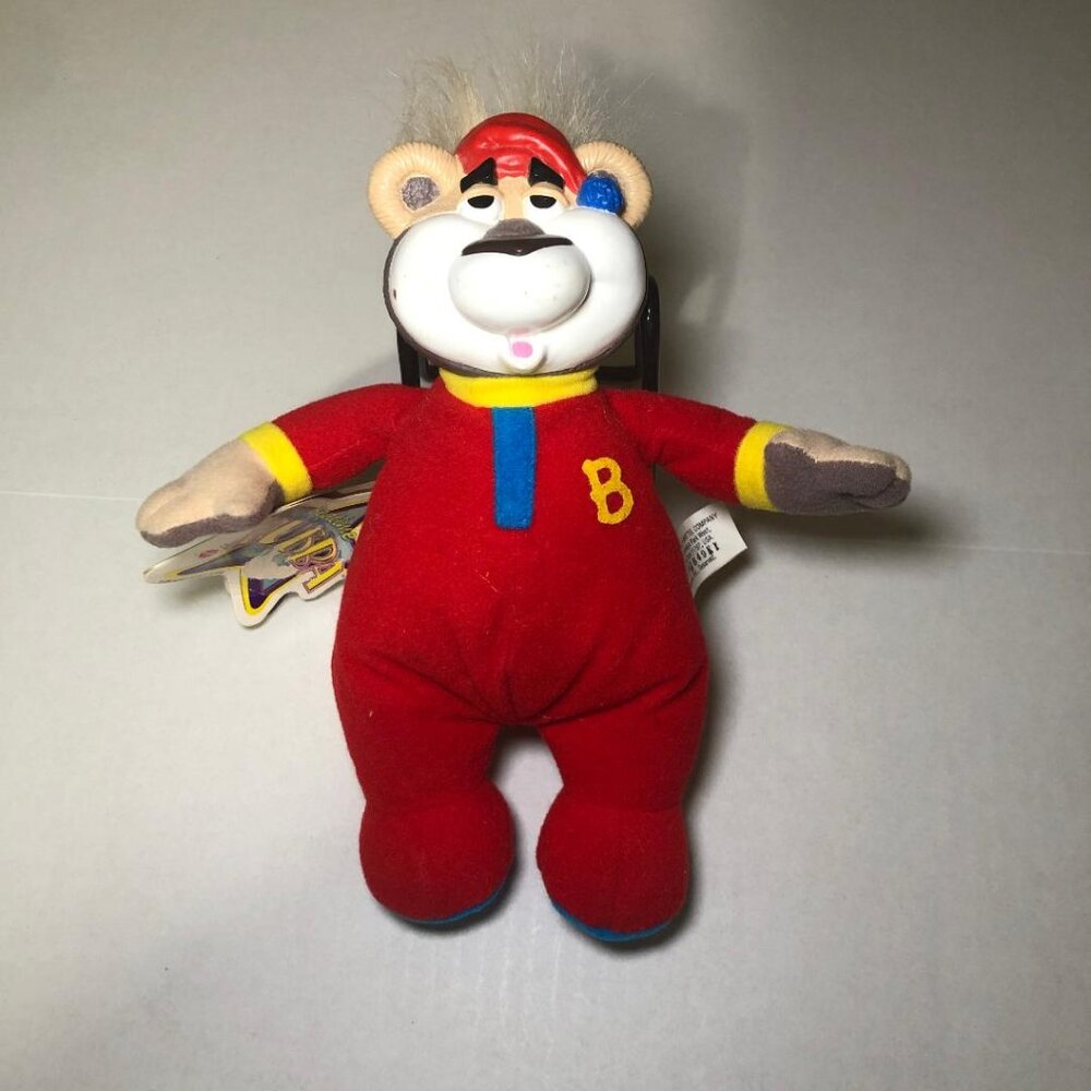 Vintage 1999 Mattel Bedtime Bubba Talking 8" Plush Bear Rubber Face Nonworking
